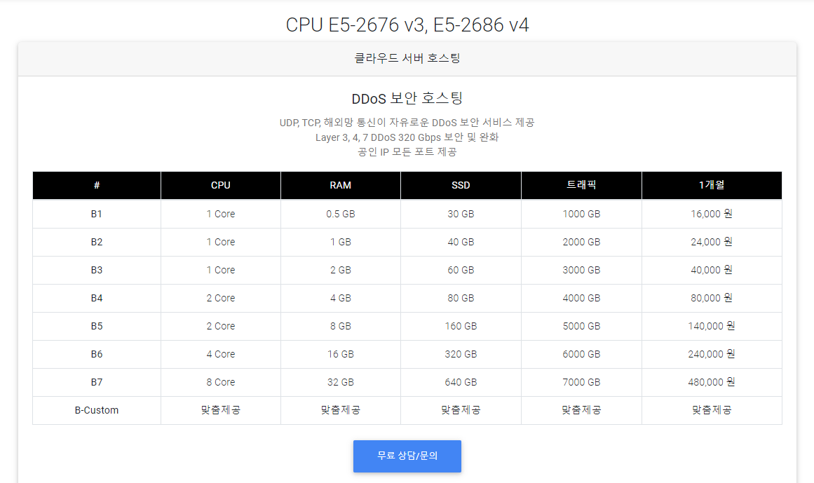 마인크래프트, 파이브엠 등 게임 전문 디도스 방어 호스팅 - 호스팅 홍보 - XpressEngine